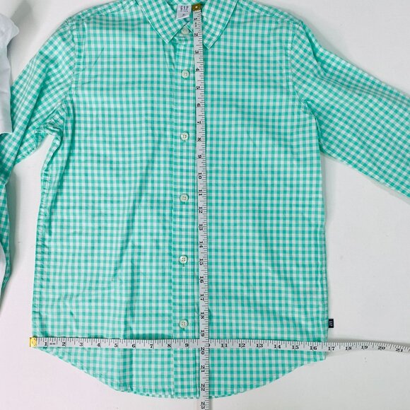 GAP Kids Boy's M 2-pc Short Sleeve Tee and Long Sleeve Button Down Shirt M 8 - Picture 6 of 9